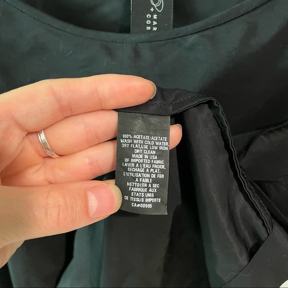 Zero + Maria Cornejo asymmetrical black top, Size 2 - Picture 5 of 5